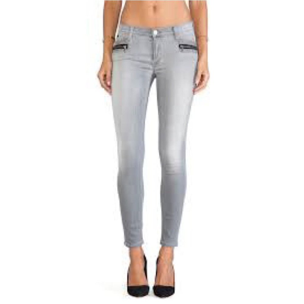 Hudson Spark Super Skinny Jeans Women's‎ Size 25 Low Rise Puritan Gray Denim